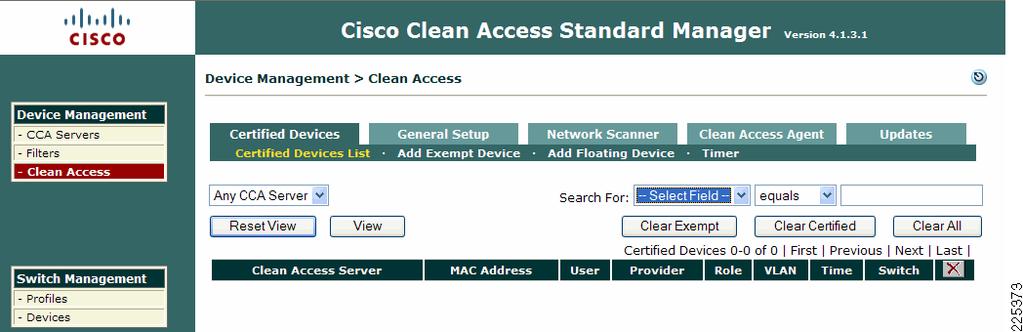 Chapter 5 Clean Access Manager/NAC Appliance Configuration Guidelines Configure Clean Access Method and Policies The final configuration step is to select the method of posture assessment to be used