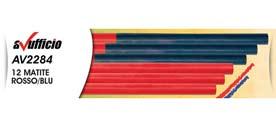(red-blue) round pencil Diameter: ø 8 mm Pack of 12 pieces HB pencil Code: AV