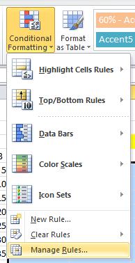 conditional formatting rule