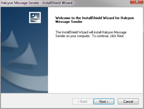 Installing Message Sender onto a Windows