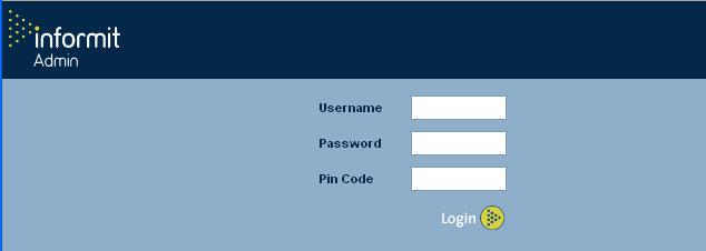 Login to Informit Admin Access to Informit Admin will initially be given to only one person within your
