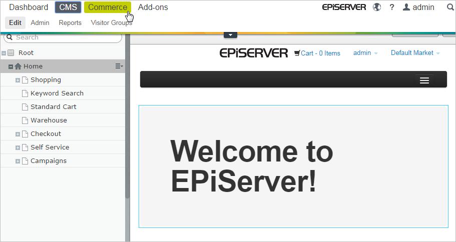 6 EPiServer CMS Administrator User Guide update 15-3 Introduction The user guide is intended for editors, administrators, marketers and merchandisers, working with tasks as described in Roles and