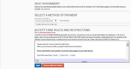 Using Concur Travel Select Trip Fare Select the desired trip.