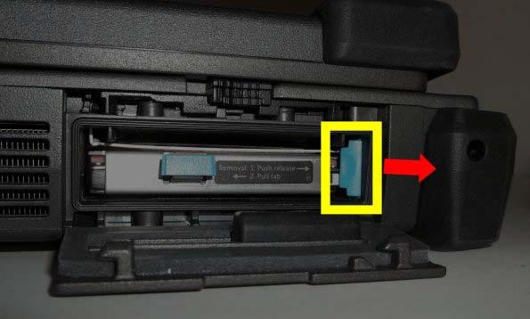 NOTE: See hard drive removal instructions adhered to the edge of the hard drive. 2.