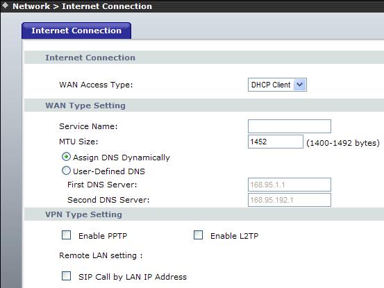3.1.1 Static IP If you are a user with static IP address, please enter the IP address, subnet mask, default gateway and DNS servers, which are provided by your ISP (Internet Service Provider).
