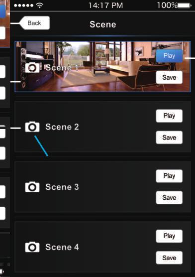 7 Scene Interface Scene Back to the main interface Scene background Click to change the scene background Play the scenes [Attn]: 1.