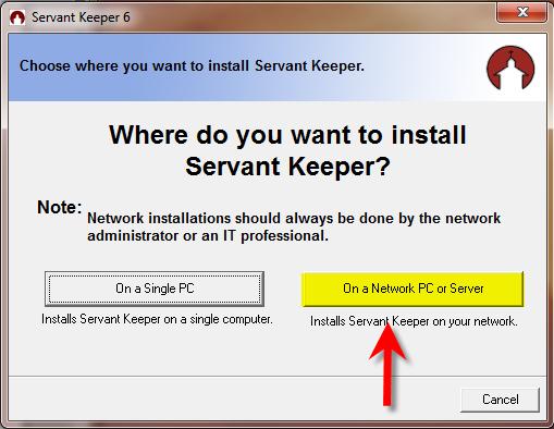 SK Help Network Help Sheets - Workstation Installation This is a GENERAL Servant Keeper Network Installation help sheet. If you need further assistance, please contact your network administrator.