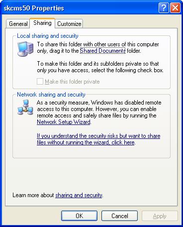 Sharing Servant Keeper Windows XP Home This document is for sharing Servant Keeper on the following Operating Systems: Windows XP Professional (with simple file sharing enabled) Windows XP Home