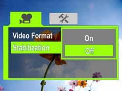 SD resolution requires less memory than HD resolution and is a good choice if you will only be watching your videos on an SD, 4:3 television. : SD mode is called SD Std. when Simple Mode is off.