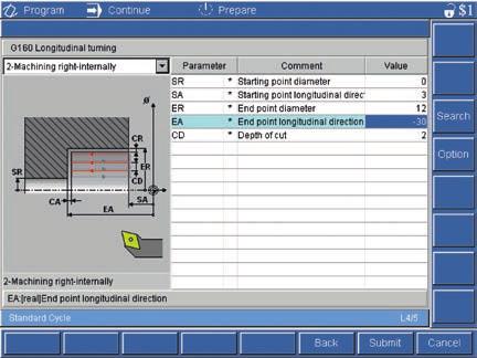 9 Cycles parameterize instead of program IndraMotion MTX micro features numerous technology cycles for standard machining processes.