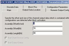 Output Channels This offset is set to 2 bytes because the first word of output to the OF4I is for filter settings.