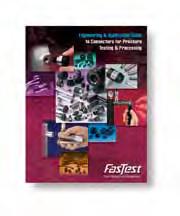 Additional Products and Brochures from FasTest Engineering & Application Guide Engineering and Application Guide to Connectors for Pressure Testing & Processing details our complete offering for all