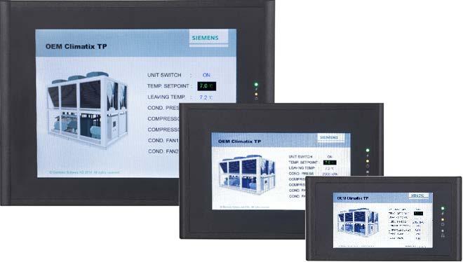 Climatix Climatix touch panel POL8T.4X/STD POL8T.7X/STD POL8T.