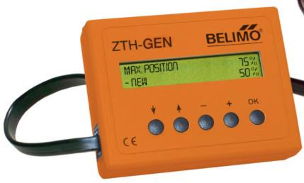 Adaptive volumetric flow controller Service-Tool ZTH-GEN Service-Tool for parameterisable and communicative Belimo actuators and VAV controllers.