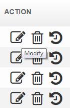 When the mouse icon changes, click and drag to adjust the column width. Action Icons Throughout the IV-MTR application, icons have replaced some action text.
