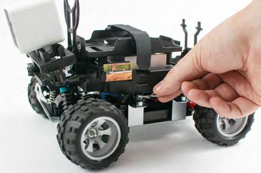Assemble your car Unpin the car chassis Remove the pins and gently