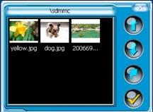 Photo Viewer In the folder menu, double tap the memory card icon to open it, the pictures stored in the memory card will be listed on