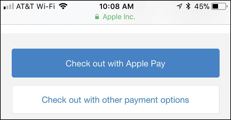 Working with the Wallet App and Apple Pay 71 When you are making a transaction in an app that supports Apple Pay, tap this to pay Apple Pay also simplifies purchases made in online stores.