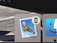 2 To work on the email on another ios device, swipe up on the Mail icon on its Lock screen and unlock the device or to work on a Mac, click the Handoff icon on the left end of the Dock.
