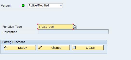 2 Create the Planning Function Type Now we create the new planning function type. Call transaction RSPLAN and then the button Maintain Function Type.