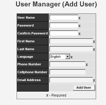 7 USER MANAGER 7.