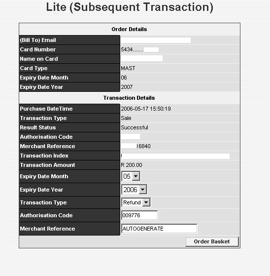 Check the details on the above form and if satisfied that it is the transaction for which you want