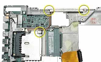 3. Remove the screw from the reset button board, and disconnect the connector from the logic board. 4.