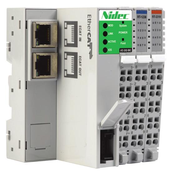 on standard 35 mm DIN rails Compatible with Modbus TCP/IP, EtherCAT Rugged design for longevity Ethernet network for motion and I/O Simple to wire Robust wiring Use a single programming