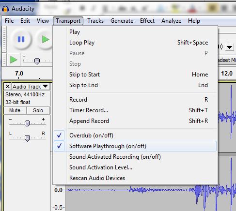 Click the cursor to the end of the last track first, so it will start recording the new track after the old track.
