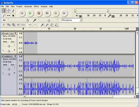 http://www.larkin.net.au/ Page 6 The imported audio file will become a track in your Audacity project window. See below.