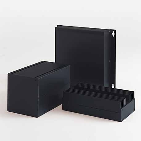 Multitronic EMC Aluminium enclosure system for MCR technology Integrated guide grooves for PCB s External mounting slots with spring nuts Technical data Material: DIN EN 573 EN AW-AlMgSi