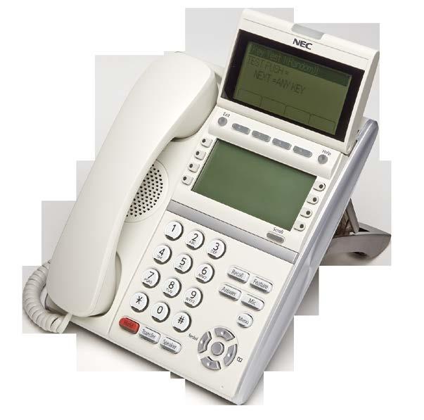 DT830 - IP Terminal SV9100 SV9300 SV9500 Full-featured, LCD display phone - rich communications applications and services on the desktop > Dual port Gigabit Ethernet switch > 2 224 X 96 dot matrix