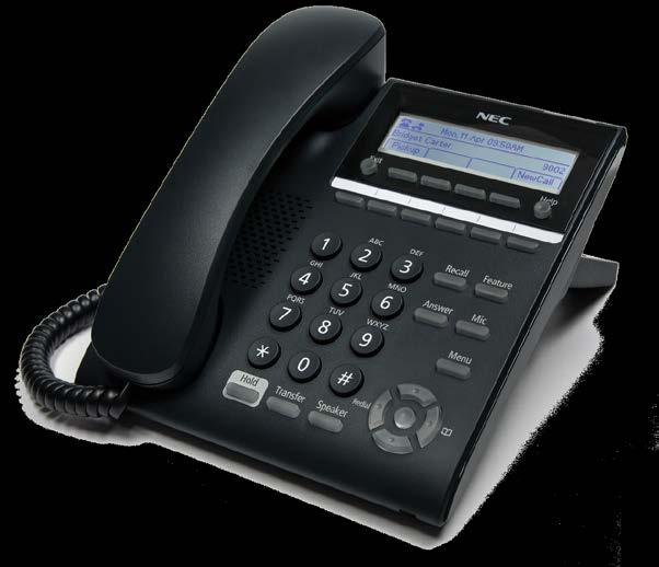 DT820 - SIP Terminal 3C SIP@Net 3C display Cost-effective entry-level IP phone SIP@Net display > 168 X 41 dot matrix grey scale backlit LCD > XML support > 6 line keys with bi-colour LED (Red, Green)