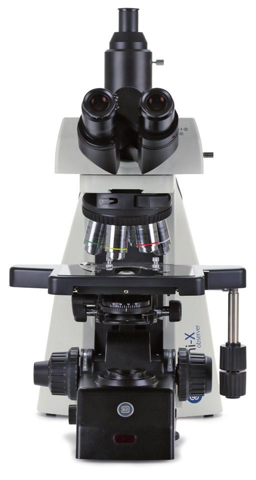 The illumination of the microscope automatically switches off shortly after the microscopist