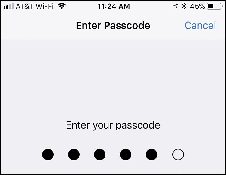 34 Chapter 16 Maintaining and Protecting Your iphone and Solving Problems 6 If prompted to do so, enter your passcode; if you don t see a passcode prompt, skip to the next step.