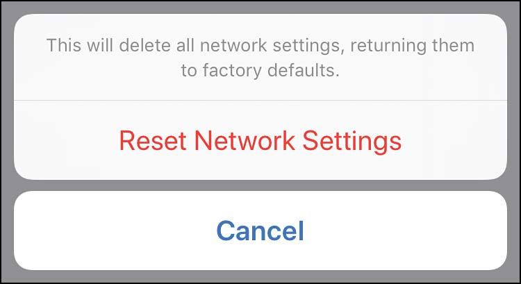 For example, if you reset your network settings, you need to reconnect to the networks you want to use.