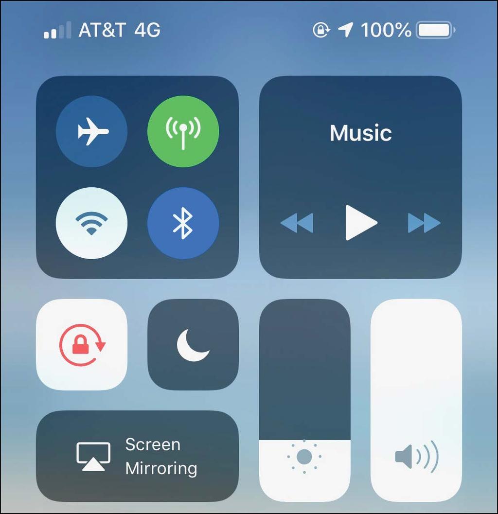 Unlock it again by doing the following: 1 1 Open the Control Center by swiping down from the upper-right corner of the screen (X models) or swiping up from the bottom of the Home screen (non-x