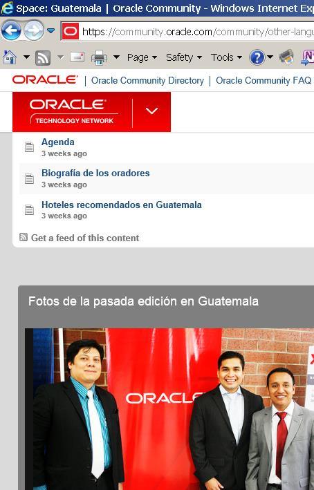 Member of LAOUC ( Latin America Oracle User