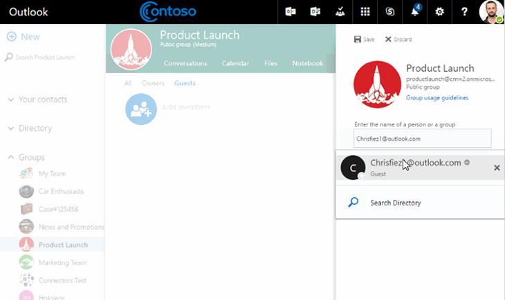Adding a Guest User in Office 365 Groups Another way of collaborating and sharing with an external user is by adding a guest user in an Office 365 Group.