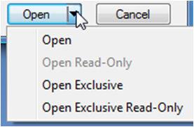mdb exclusively, set password 45timexmeDia3 Open Exclusive while hold [Shift] Practice Time Test that you can open the