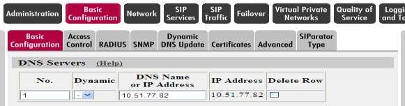 8.3.5. Basic Configuration DNS Servers DNS Servers are essential to the operation of the UM Server.