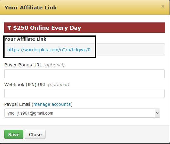 You will see your affiliate link to promote when you got approved. Don t disappointed if you don t get approval. 80% vendors will approve you to promote their offers.