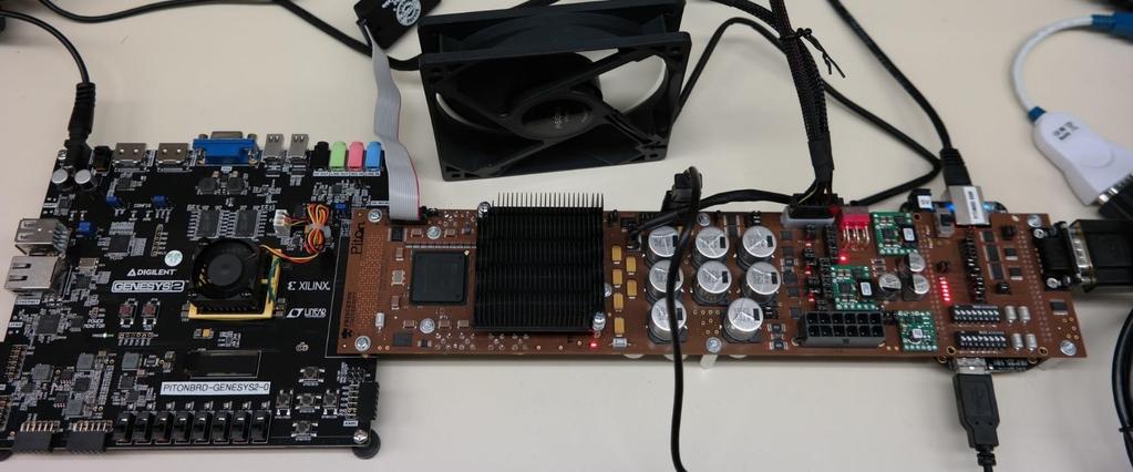 Piton Test Setup DRAM + I/O Bridge FPGA Spartan 6 Bulk Decoupling Misc.