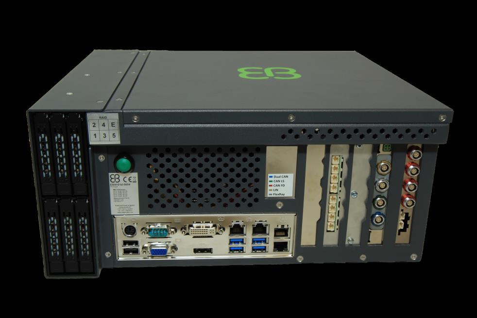 EB 9101 as Voltage control Eth, CAN, FR, I 2 C LVDS 1 n ADAS CPU 3 Eth, CAN, FR, I 2 C server EB 9101 24/7 operation High computing performance Automotive I/O interfaces High
