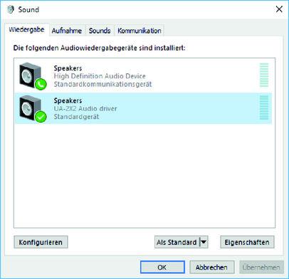 Operating 6 Operating 6.1 Audio settings in Windows To set the audio interface as the standard playback and recording device, proceed as follows: 1.