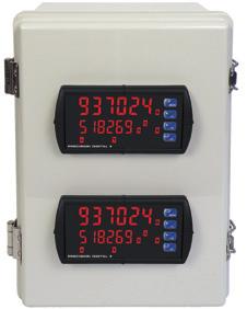 Display Flow Rates and Totals User Selectable Low-Flow Cutoff Only 2 Calibration Points Required Open Channel Flow (PD6262) Totalizer Conversion Factors The PD6262, in combination with ultrasonic