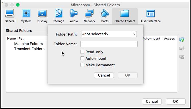 10. Sharing a Host Folder - 1 If desired, this feature should be set when the VM is closed down To enable loading demo software (unless on CD, it can be useful to enable a shared folder - as in