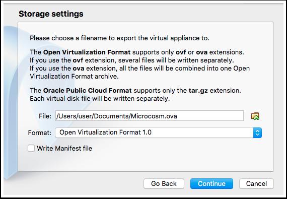 18.3 Exporting a VM archive - 3 Accept