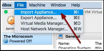 18.6 Importing a VM archive - 1 In the new host's