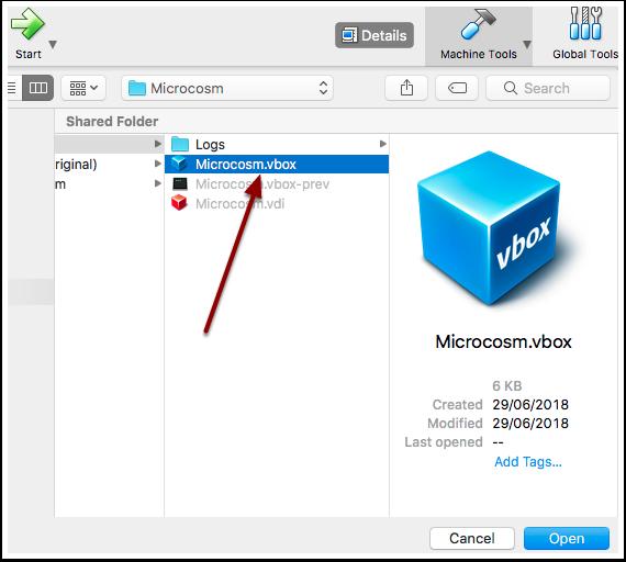 19.4 Adding a copied VM into VirtualBox - 2 Navigate to